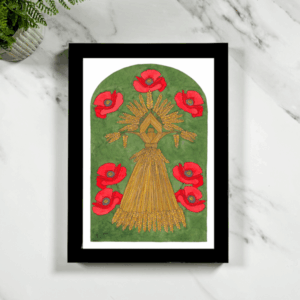Corn Dolly Framed Giclée Art Print