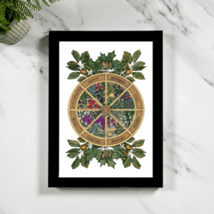Wheel Of The Year Framed Giclée Art Print