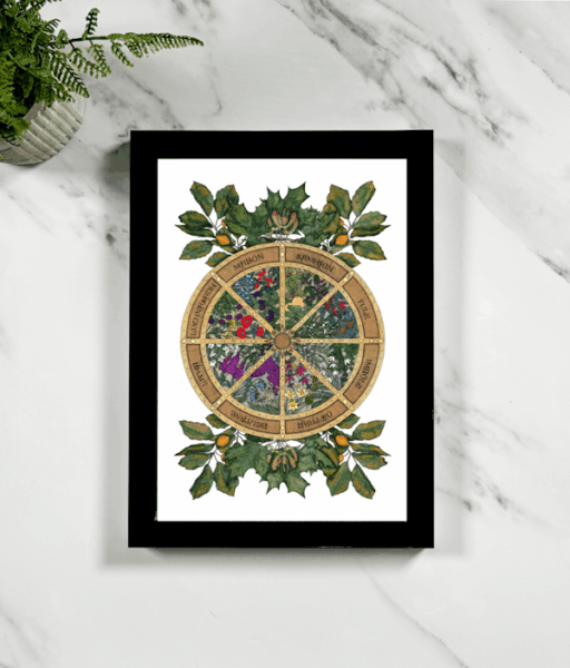 Wheel Of The Year Framed Giclée Art Print